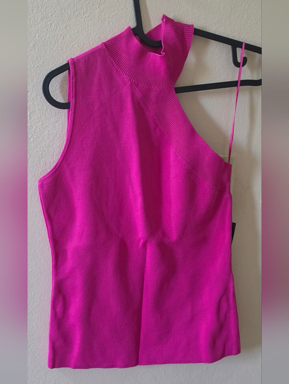 INC Sleeveless One-Shoulder Knit Top Medium